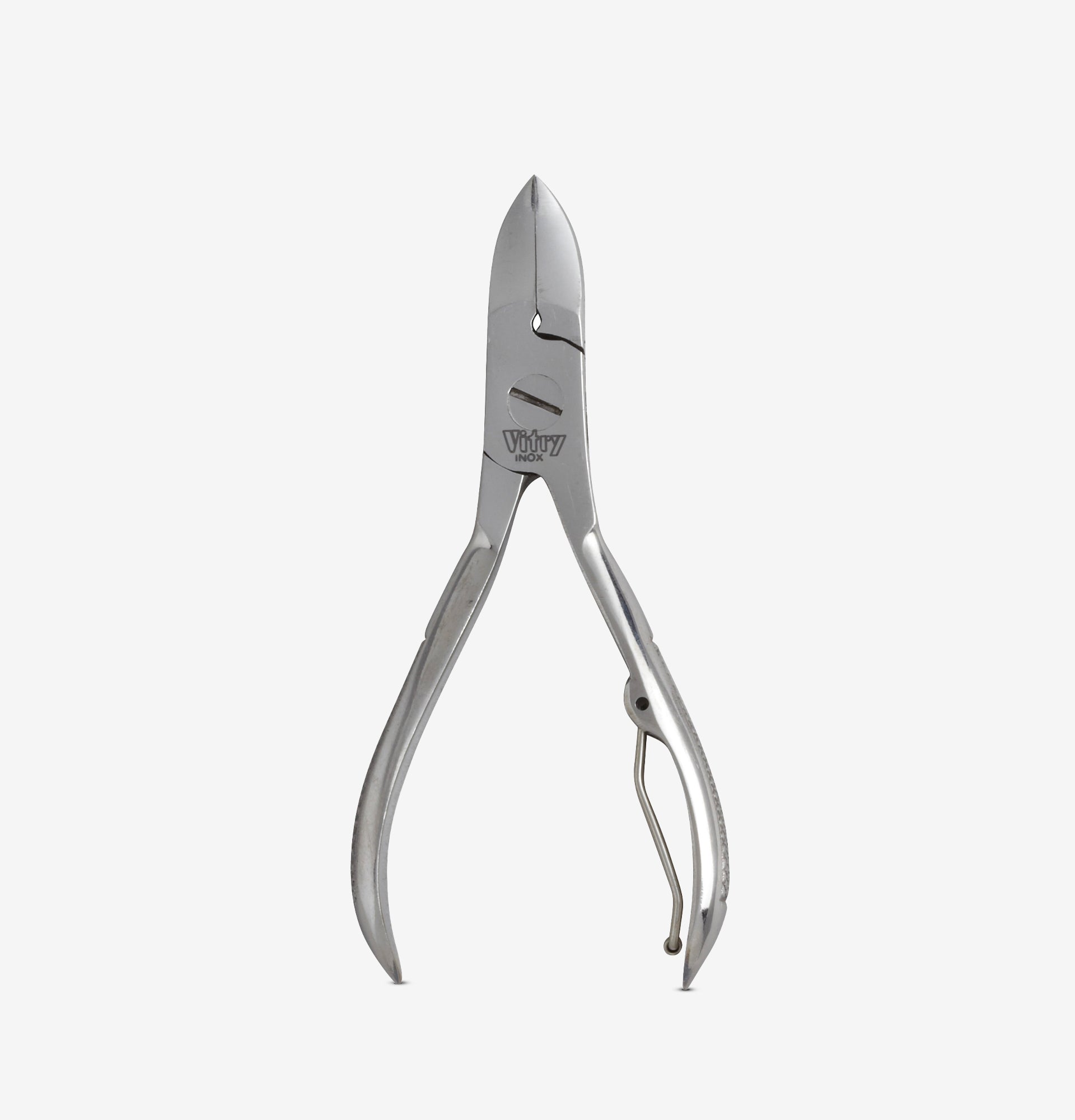 Pince à ongles inox VITRY pour ongles durs et épais, disponible en 10 cm et 12 cm – réf 1048