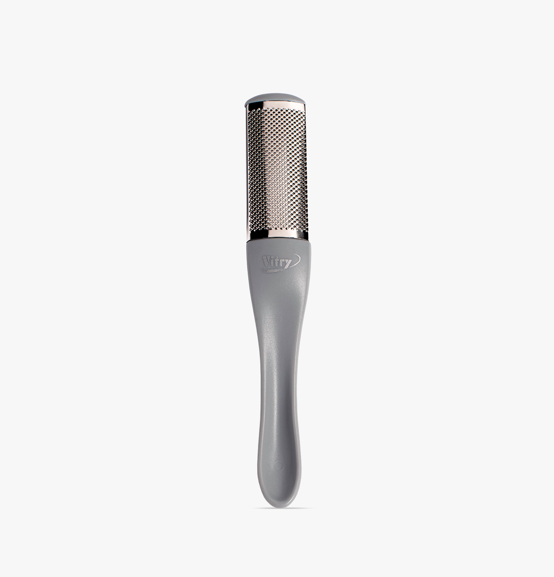 Râpe plantaire inox fluo Grise Vitry avec manche ergonomique et grille amovible 6074FZG