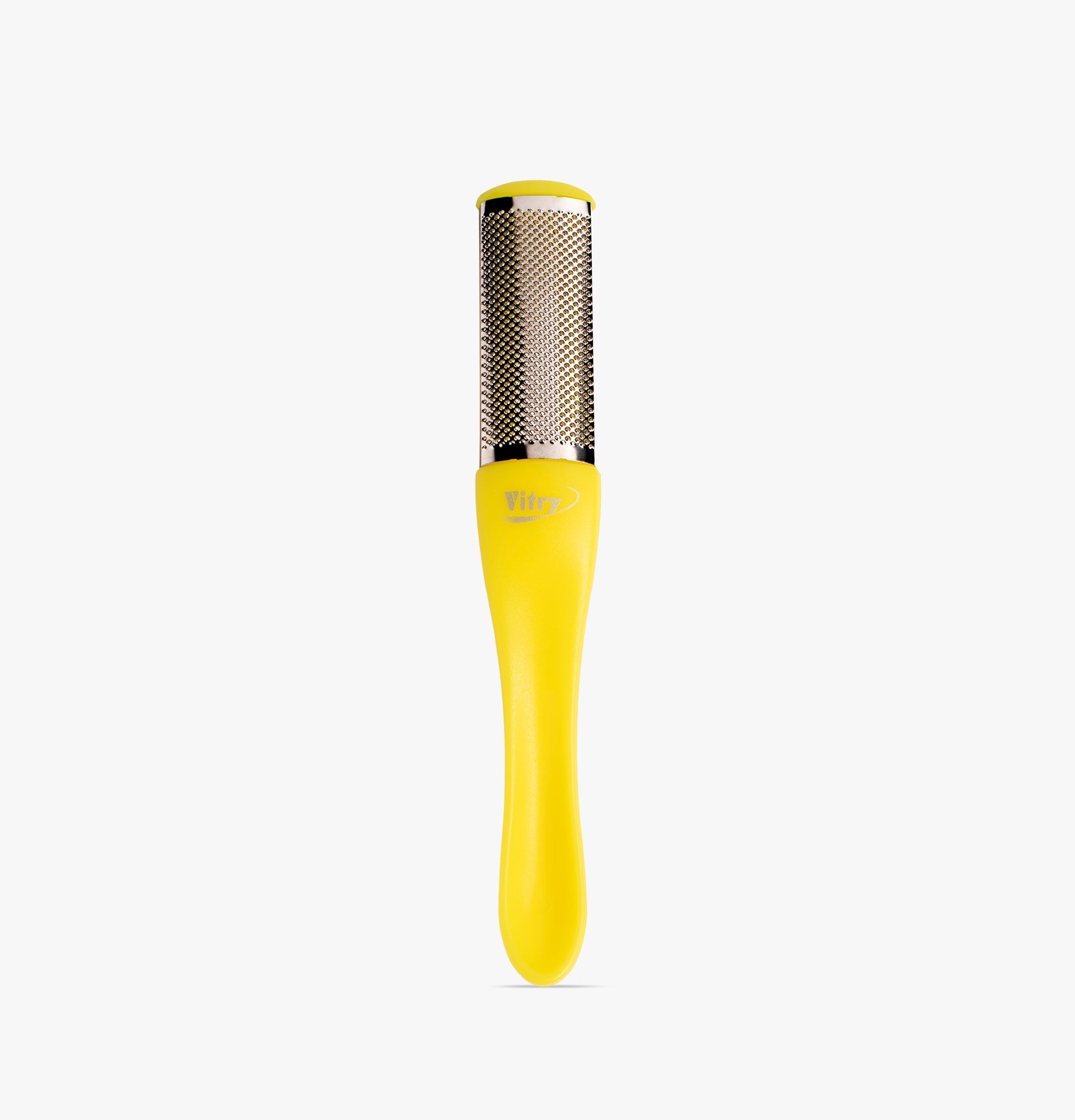 Râpe plantaire inox fluo jaune Vitry avec manche ergonomique et grille amovible 6074FZJ