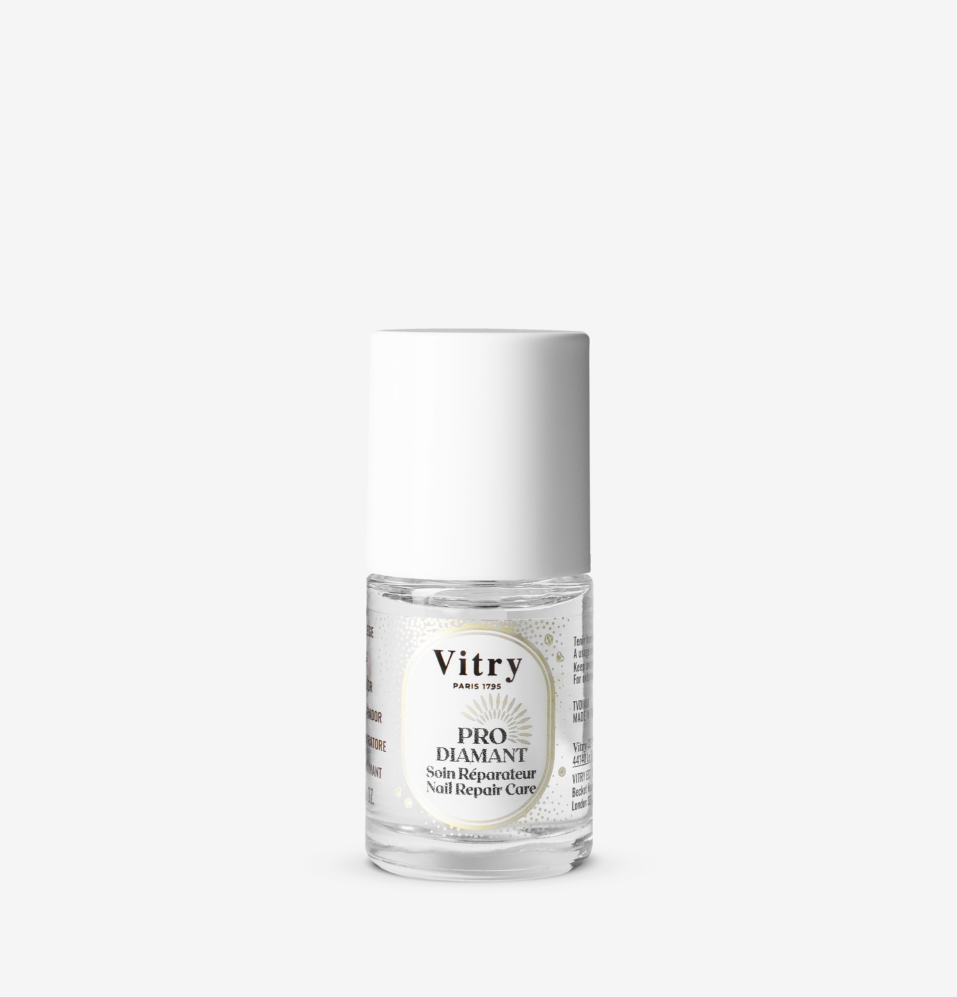 Flacon du Soin Réparateur Pro’Diamant VITRY pour ongles plus forts et brillants, enrichi en poudre de diamant – VDIAMFA