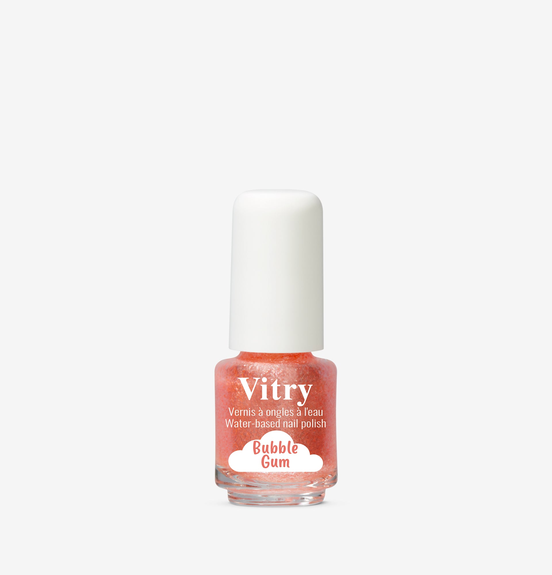 Flacon 4ml Vernis à l'Eau Bubble Gum - Réf. VEAU003