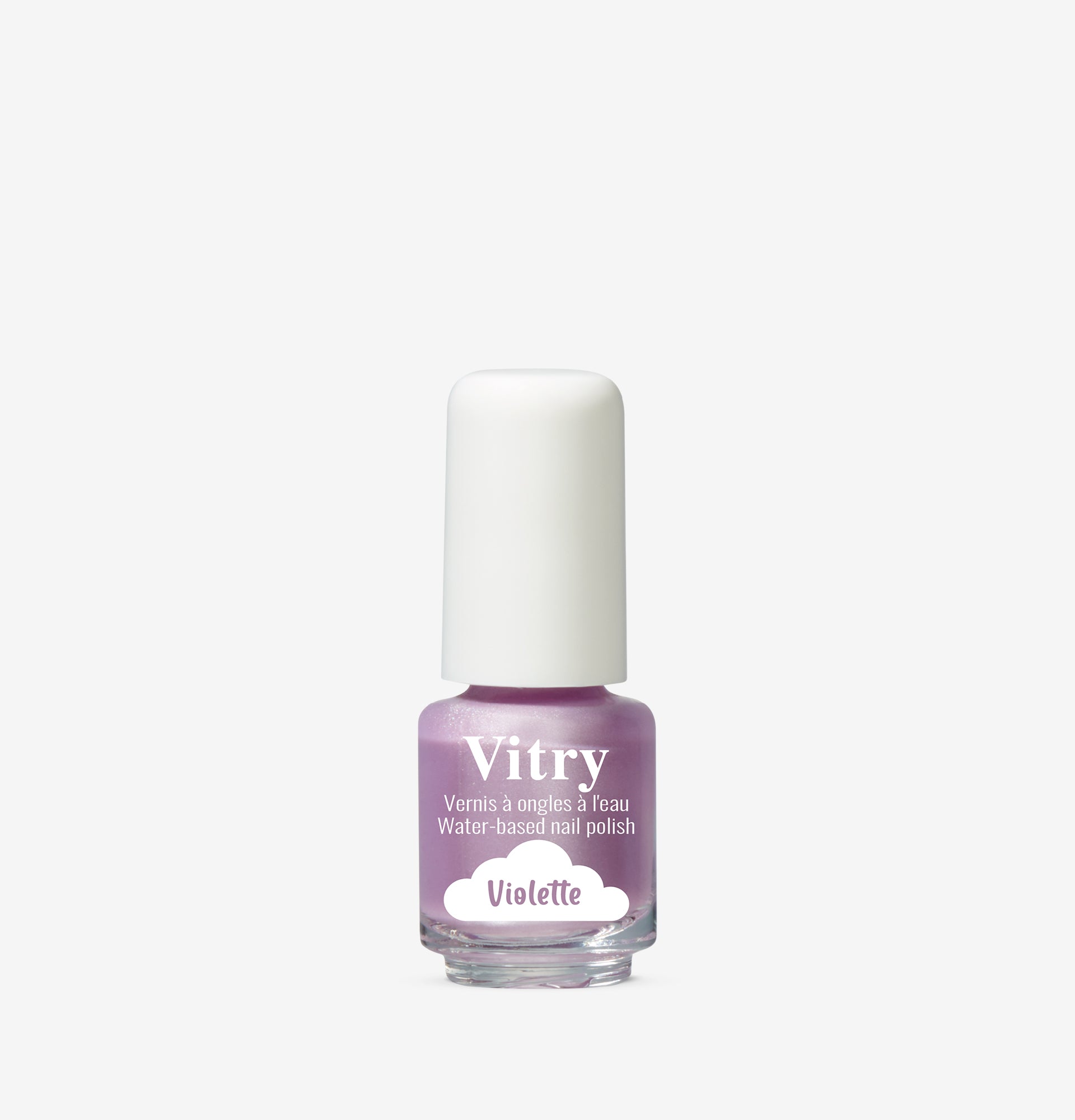 Flacon 4ml Vernis à l'Eau Violette. Réf. VGREE009