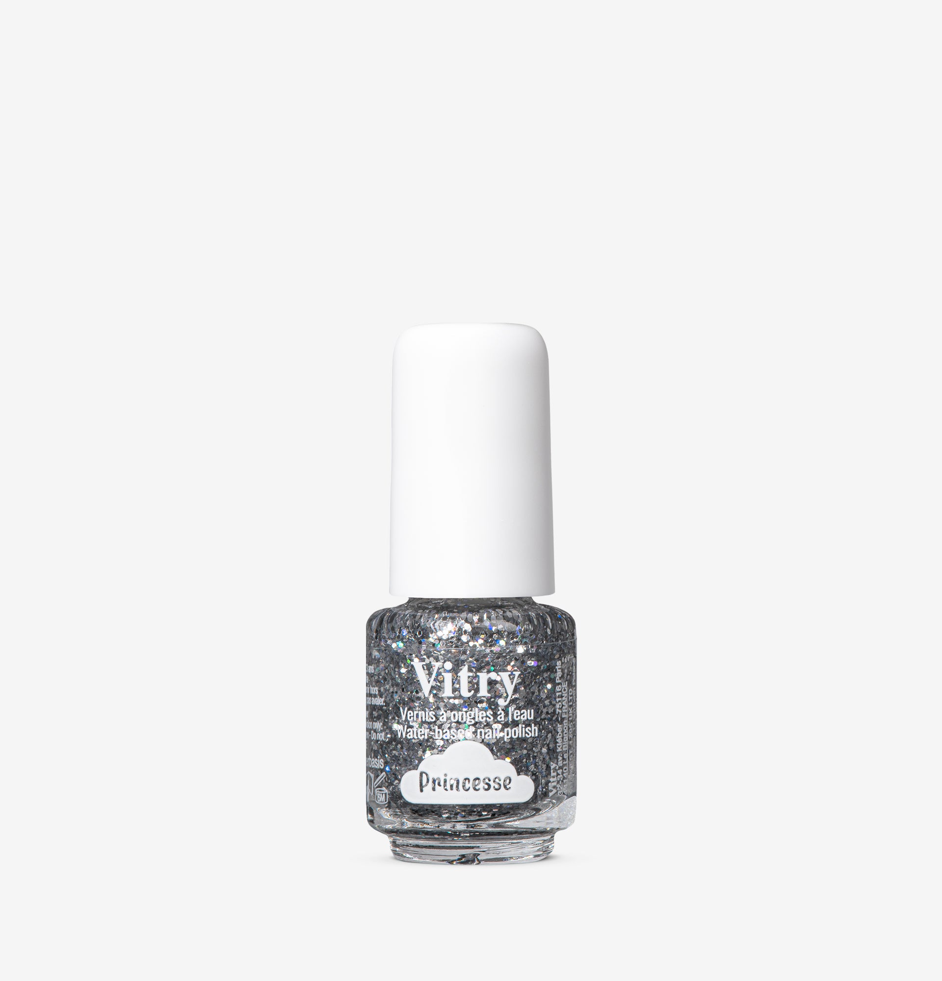 Flacon 4ml Vernis à l'Eau Princesse. Réf. VGREE010