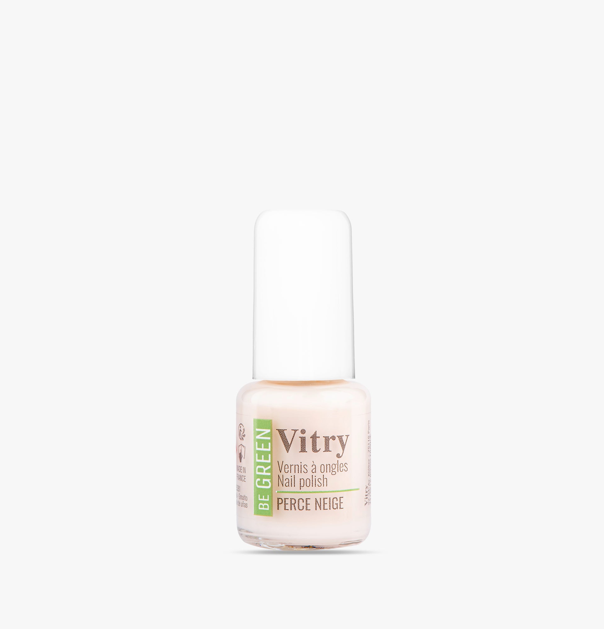 Flacon 6ml Vernis Be Green Perce Neige. Réf. VGREE003