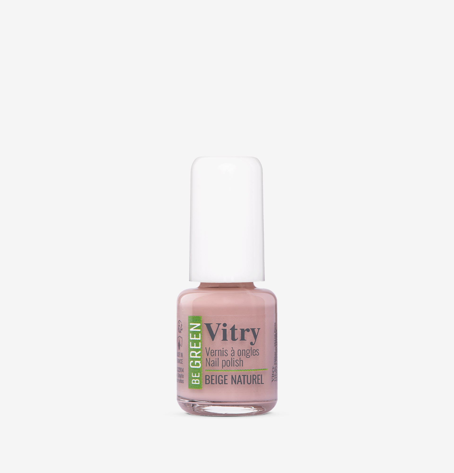 Flacon 6ml Vernis Be Green Beige Naturel. Réf. VGREE039