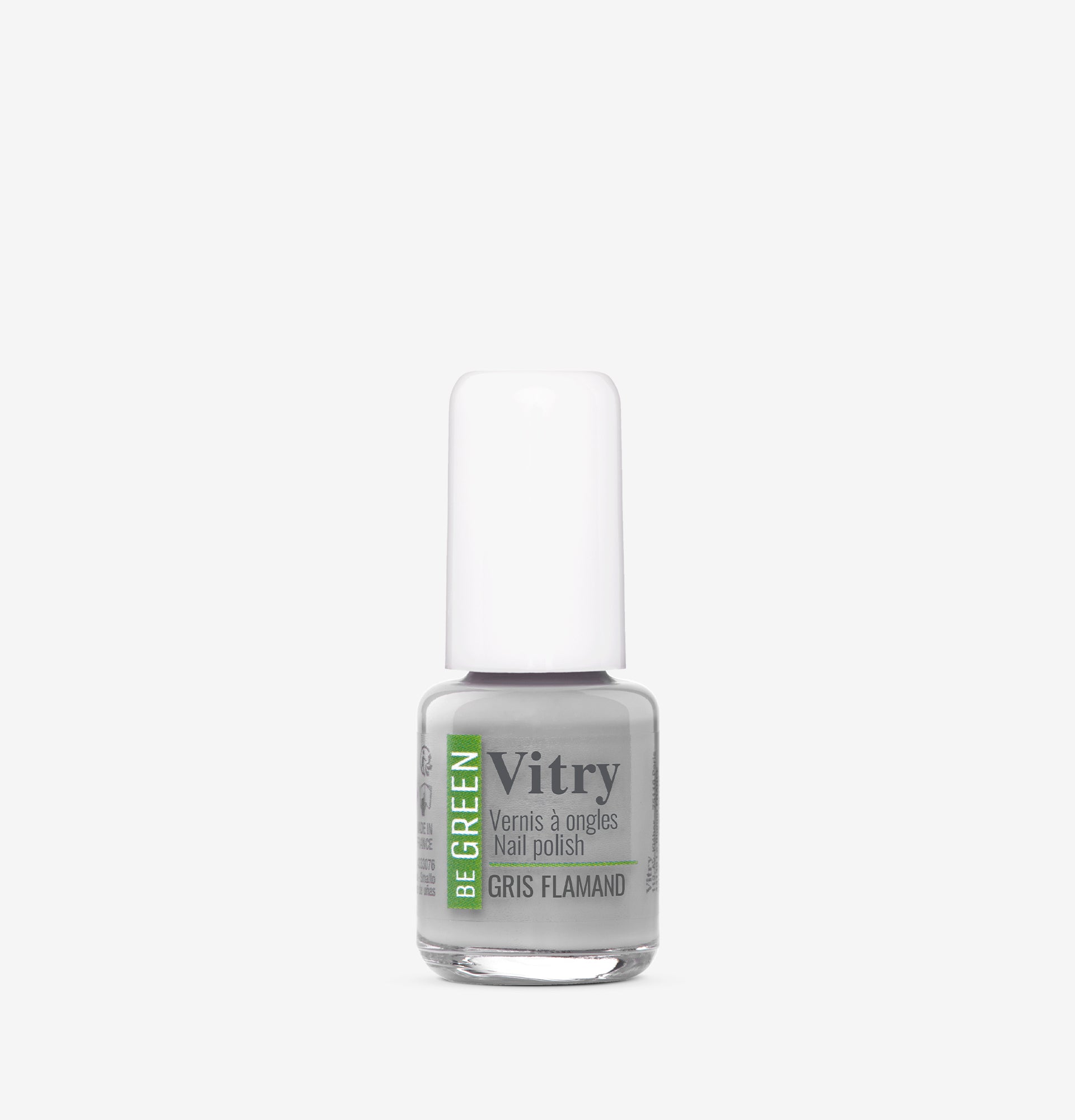 Flacon 6ml Vernis Be Green Gris Flamand. Réf. VGREE056